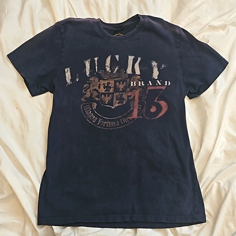 Lucky Brand Graphic Tee-Y2K-Distressed